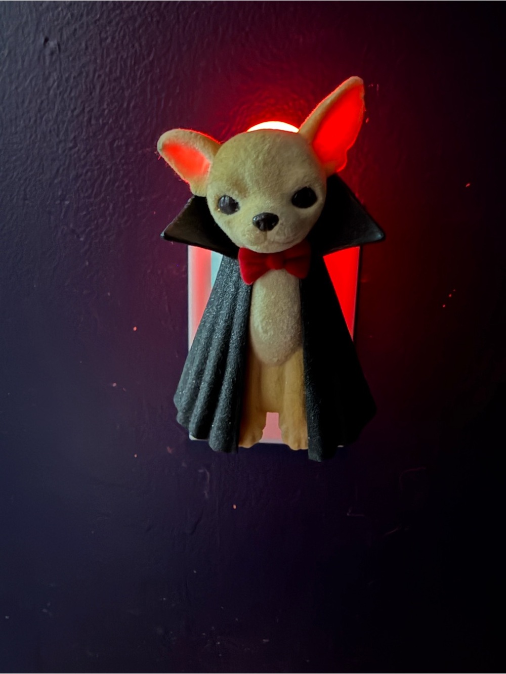 Bath & Body Works Vampire Chihuahua Wall Decor - Black, Red, Cream